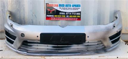 VW Golf 7 Rline complete front bumper with pdc holes 
