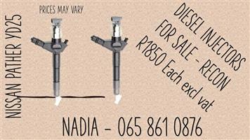 NISSAN PATHFINDER YD25 BEST QUALITY RECONDIRIONED DIESEL INJECTORS FOR SALE MABOPANE