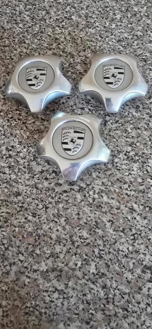 Porsche Centre Caps Silver X 3