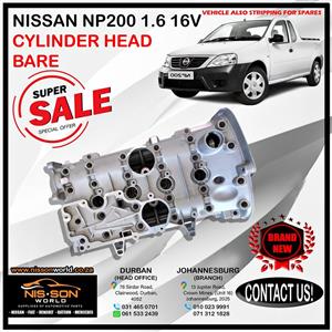 NISSAN NP200 1.6 16V CYLINDER HEAD BARE