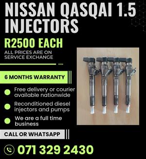 NISSAN QASQAI 1.5 INJECTORS FOR SALE WITH WARRANTY 