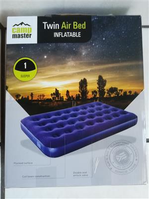 Camp master twin air bed new 
