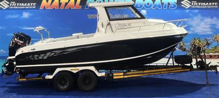 CITATION 700 SPORT FISHER ON TRAILER 2 X 140 SUZUKI 4 STROKES 