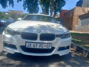 2016 BMW 328i Msports Twin-Turbo  Automatic Petrol White, Sunroof 89000kms Leather seats Sp