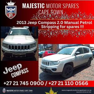 Stripping for spares 2013 Jeep Compass 2.0 Manual Petrol