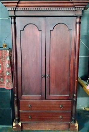 Classic Weatherly's solid dark wood storage cupboard