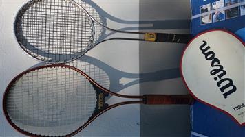 Dunlop XLT-15 & Wilson T2000 Tennis Rackets  