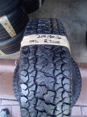 2xKumho Road Venture AT tyres 205R16 99% thread
