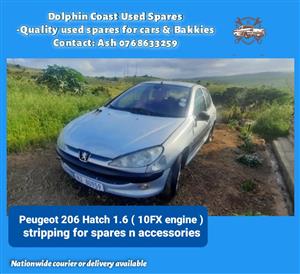 Peugeot 206 Hatch 1.6 stripping for spares