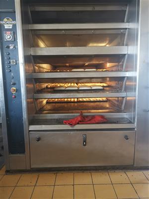 BAKERY OVEN MACADAMS 5 DECK WORKING CONDITION and 2 MIXERS