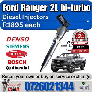 Ford Ranger 2L bi-turbo diesel injectors for sale