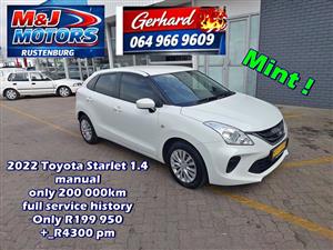 2022 Toyota  Starlet 1.4