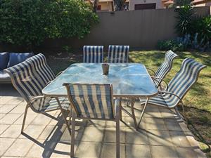 Stainless steel outside dinning set 