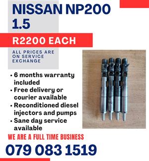 NISSAN NP200 1.5 INJECTORS FOR SALE WITH WARRANTY INCLUDED 