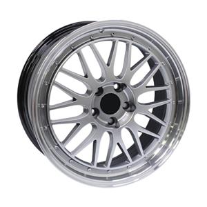 18″ NDT-078 5/112 Black Machine Lip Alloy Wheels