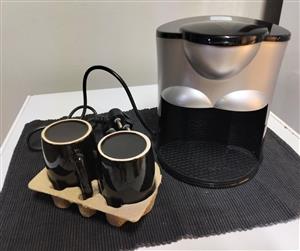 LS-813 Barrister Coffee Maker including 2 x small Black Mugs 