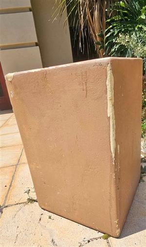 Concrete pots, square. 57 x 38 cm. Price for each.