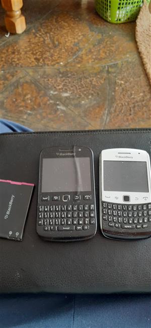 Two blackberry phones for sal working