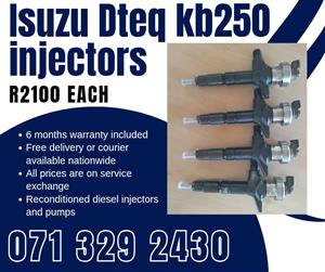 ISUZU DTEQ KB250 INJECTORS FOR SALE WITH WARRANTY INCLUDED 