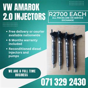 VW AMAROK 2.0 INJECTORS FOR SALE WITH WARRANTY INCLUDED 