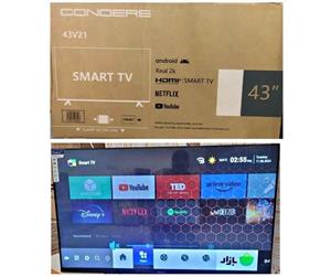 43" Frameless Smart Android HD LED TV,  New with warranty and FREE DELIVERY