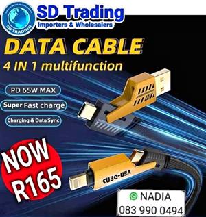 Data Transfer and Fast Charging Cable 4-in-1