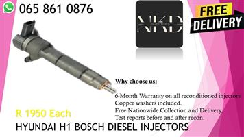 Hyundai H1 Bosch diesel injectors for sale on exchange or recon