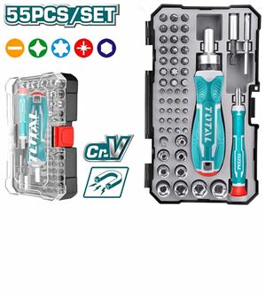 Brand New Total Tools 55pcs Screwdriver Bits Set