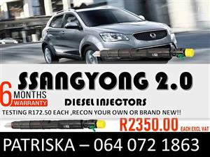 INJECTORS FOR SSANGYONG 2.0 FOR SALE