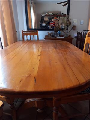 round table and 6 chairs for sale