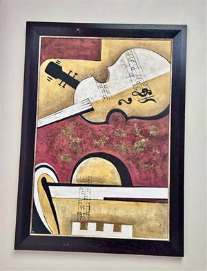 Framed painting