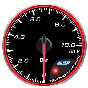 60mm CR Oil Pressure Gauge Kit 10 Colours