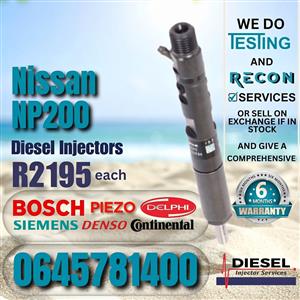 Nissan NP200 diesel injectors for sale