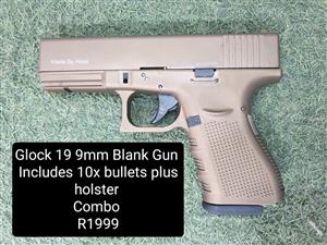 Glock 19 9mm Blank Gun Combo 