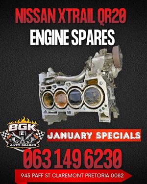 Nissan xtrail QR20 engine spares