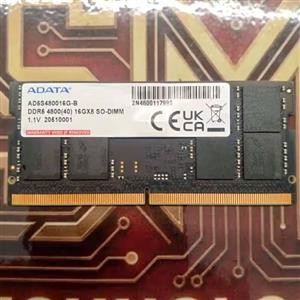 DDR5-4800 ADATA AD5S480016G-B 16GB  SO-DIMM Laptop RAM