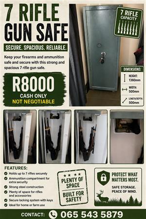 7 Rifle gun safe
