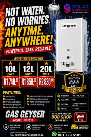 Gas geysers