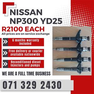 NISSAN NP300 2.5 INJECTORS FOR SALE WITH WARRANTY INCLUDED 