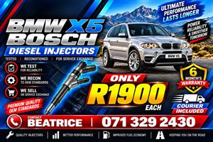 BMW X5 3.0 INJECTORS FOR SALE WITH WARRANTY 