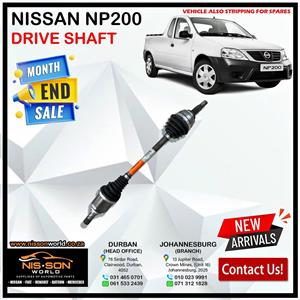NISSAN NP200 DRIVE SHAFTS