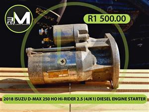 2018 ISUZU D-MAX 250 HO Hi-RIDER 2.5 (4JK1) DIESEL ENGINE STARTER