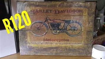Harley Davidson wall hanger
