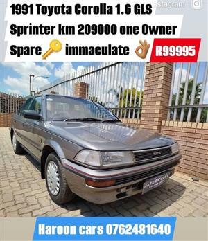 1991 Toyota Corolla 1.6 16v Sprinter one owner from new immaculate condition