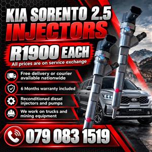 KIA SORENTO 2.5 INJECTORS FOR SALE WITH WARRANTY 