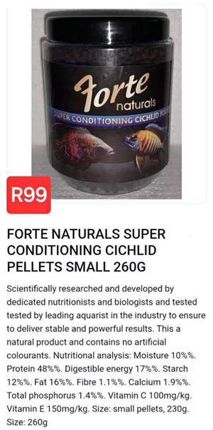 Superconditioning Cichlid food