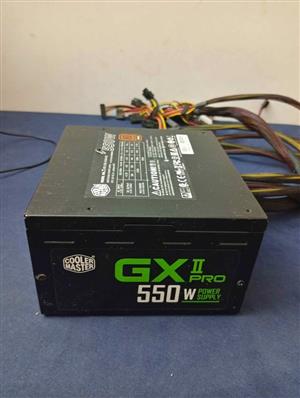 550w GX2PRO Power Supply. Negotiable.Coolermaster. For gaming setup.
