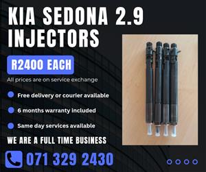 KIA SEDONA 2.9 INJECTORS FOR SALE WITH WARRANTY INCLUDED 