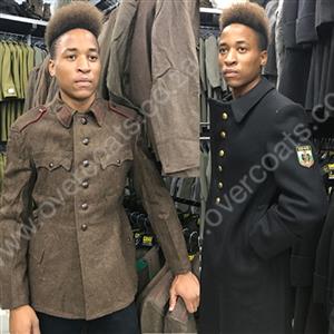 Second hand Military styled Overcoats and Parkas for resale.