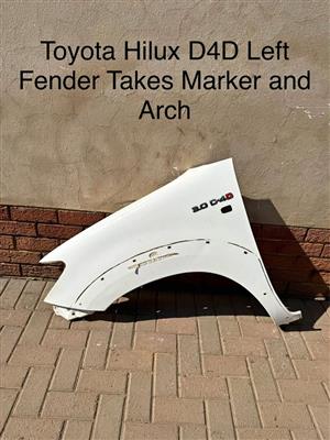 Hilux D4D Left Fender with Marker Lamp and Arch